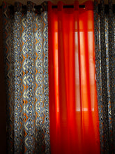 Load image into Gallery viewer, Set of 3 Orange Curtain Panels
